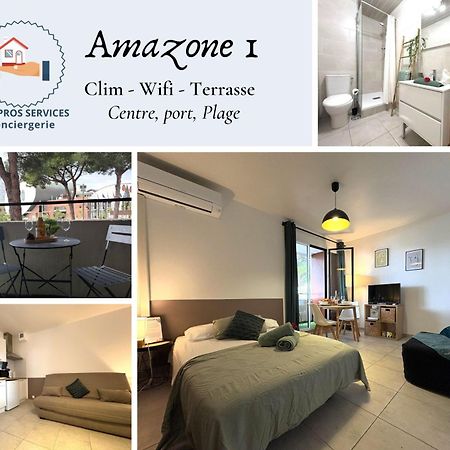 L'Amazone Studio Plein Centre Plages A 2Min Clim Wifi Sur Le Port - Top Prosconciergerie- La Grande Motte Exterior foto